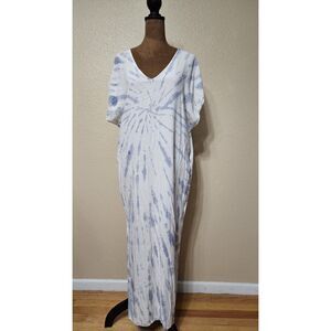 Final Touch Women's Tie-Dye Maxi Dress – Relaxed & Breezy, Size Medium